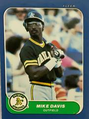 Mike Davis #88 Baseball Cards 1986 Fleer Mini Prices
