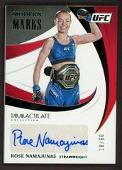 Rose Namajunas Ufc Cards 2021 Panini Immaculate UFC Modern Marks Autograph Prices