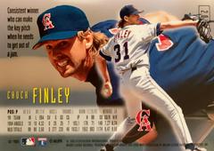 Rear | Chuck Finley Baseball Cards 1995 Emotion