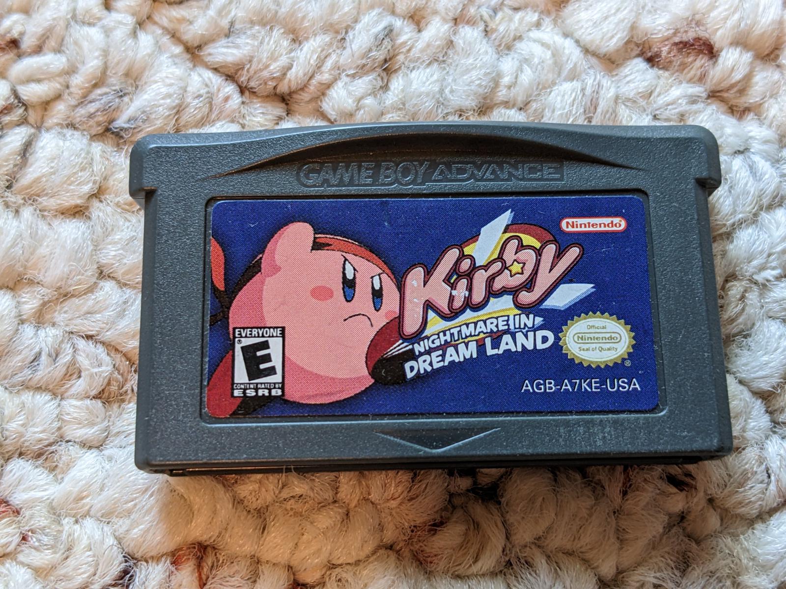 Kirby: Nightmare in Dream Land, Game Boy Advance, Games