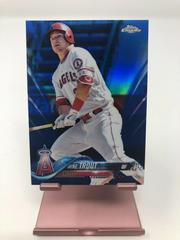 Mike Trout [Batting Blue Refractor] Baseball Cards 2018 Topps Chrome Prices