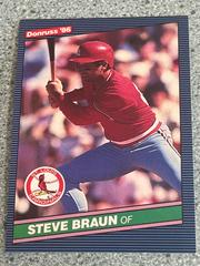 Steve Braun #534 Baseball Cards 1986 Donruss Prices