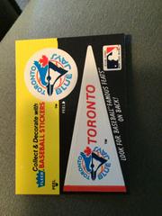 Toronto Blue Jays Baseball Cards 1989 Fleer Baseball Stickers Prices