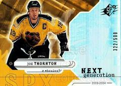 Joe Thornton #159 Hockey Cards 2003 SPx Prices