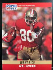 Jerry Rice #295 Football Cards 1990 Pro Set Prices