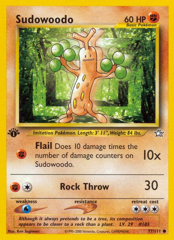 Sudowoodo [1st Edition] #77 Pokemon Neo Genesis