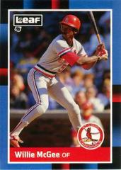 Willie McGee Baseball Cards 1988 Leaf Prices