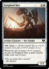 Knighted Myr #36 Magic Commander Masters Prices