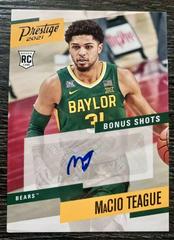 MaCio Teague Basketball Cards 2021 Panini Chronicles Draft Picks Prestige Bonus Shots Signatures Prices