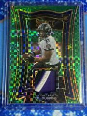J.K. Dobbins [Green Prizm] Football Cards 2020 Panini Select Rookie Swatches Prices