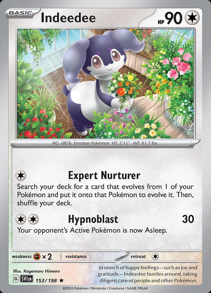 Indeedee [Holo] #153 Pokemon Scarlet & Violet