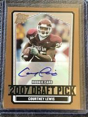 Courtney Lewis [Autograph] #147 Football Cards 2007 Topps Draft Picks & Prospects Prices