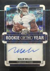 Malik Willis [Rookie of the Year Autograph Black Scope] #ROY-MW Football Cards 2022 Panini Contenders Optic Rookie of the Year Prices