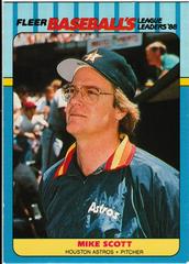 Mike Scott Baseball Cards 1988 Fleer League Leaders Prices