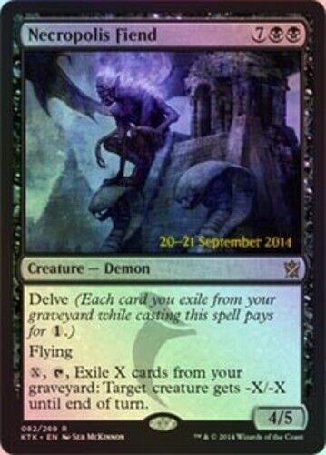 Necropolis Fiend [Promo Foil] Magic Khans of Tarkir