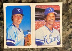 Jerry Royster [Paul Splittorff] #281/37 Baseball Cards 1984 Topps Stickers Prices