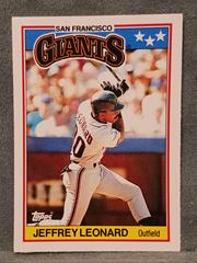 Jeffrey Leonard #43 Baseball Cards 1988 Topps American Prices