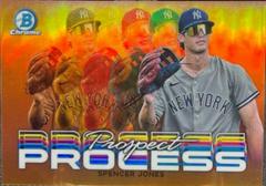 Spencer Jones [Orange] Baseball Cards 2023 Bowman Chrome Prospect Process Prices