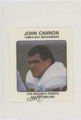 John Cannon Football Cards 1989 Franchise Game Prices