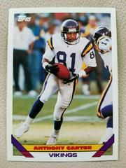 Anthony Carter #370 Football Cards 1993 Topps Prices