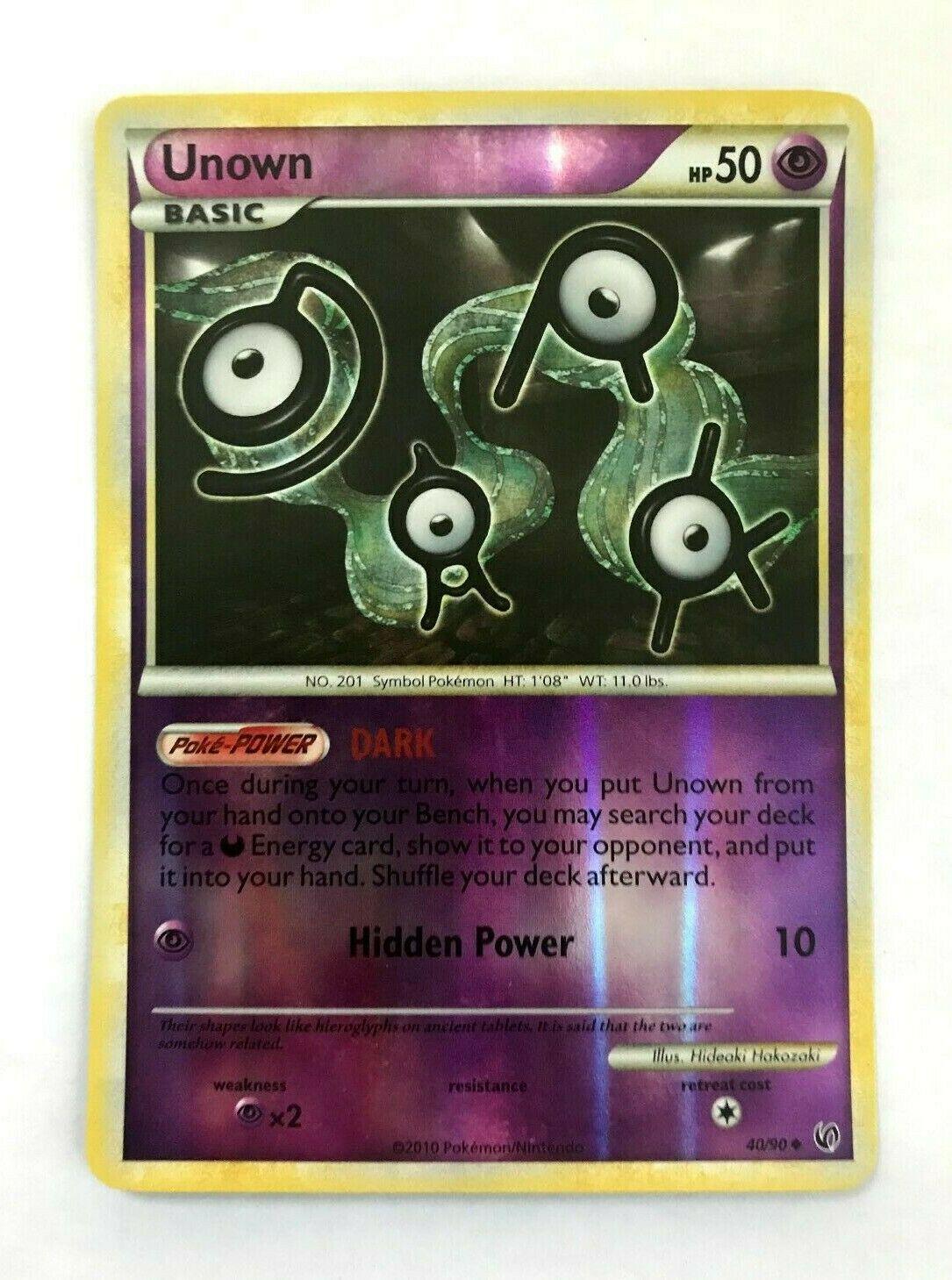 Unown [Reverse Holo] #40 Pokemon Undaunted