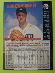 Reverse | Tim Belcher Baseball Cards 1994 O Pee Chee