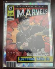 Card Front | Fernando Tatis Jr. [Silver] Baseball Cards 2022 Panini Donruss Marvels