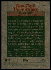 Back | Mookie Betts Baseball Cards 2024 Topps Heritage New Age Performer