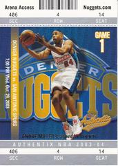 Andre Miller Basketball Cards 2003 Fleer Authentix Prices