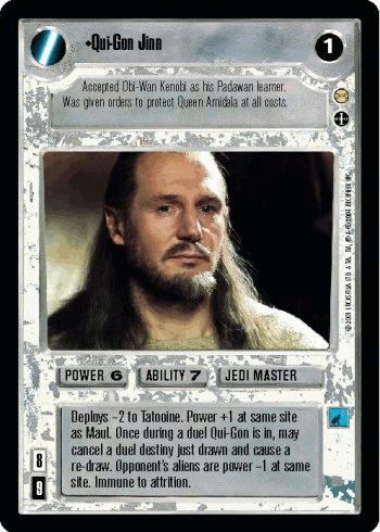 Qui-Gon Jinn [Limited] Star Wars CCG Tatooine