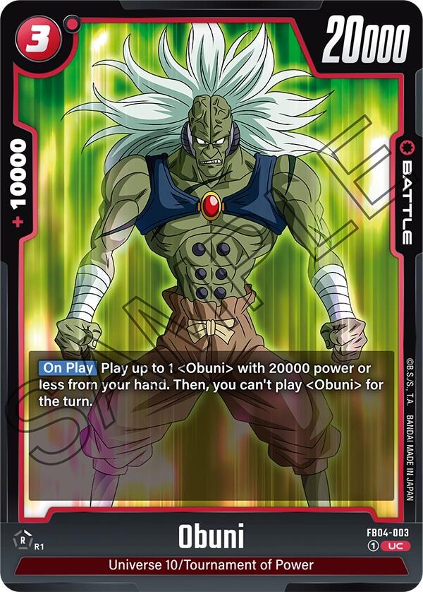 Obuni FB04-003 Dragon Ball Fusion World Ultra Limit