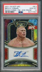 Brock Lesnar [Tie Dye Prizms] #SG-BLS Ufc Cards 2021 Panini Select UFC Signatures Prices
