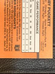 No Dot After INC | Kirby Puckett [Error] Baseball Cards 1990 Donruss