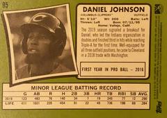 Rear | Daniel Johnson Baseball Cards 2020 Topps Heritage Minor League