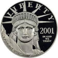 2001 Coins $100 American Platinum Eagle Prices