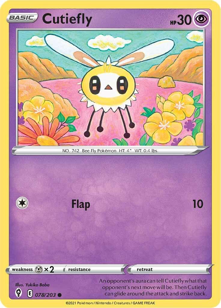 Cutiefly #78 Pokemon Evolving Skies