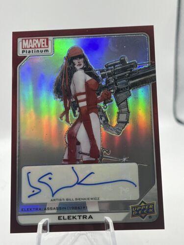 Elektra #103 2023 Upper Deck Marvel Platinum Red Rainbow Autograph