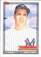 Jim Leyritz #89 Baseball Cards 1991 Topps '90 M.L. Debut Prices