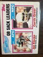 1981 NFL QB Sack Leaders Football Cards 1982 Topps Prices