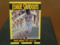 Wade Boggs #5 Baseball Cards 1990 Fleer League Standouts Prices
