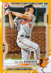Colton Cowser [Gold] #BD-166 Baseball Cards 2021 Bowman Draft Prices