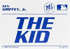Card Back | Ken Griffey, Jr Baseball Cards 1990 Star Ken Griffey Jr. Blue