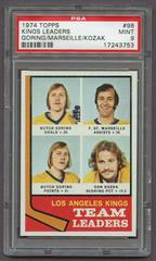 Kings Leaders [Goring, Marseille, Kozak] Hockey Cards 1974 Topps Prices
