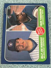 Major League Pros. [M. Funderburk, B. Robidoux] Baseball Cards 1986 Fleer Prices