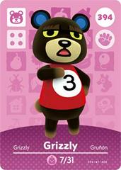 Grizzly #394 [Animal Crossing Series 4] Amiibo Cards Prices