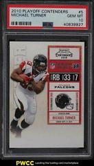 Michael Turner #5 Football Cards 2010 Playoff Contenders Prices