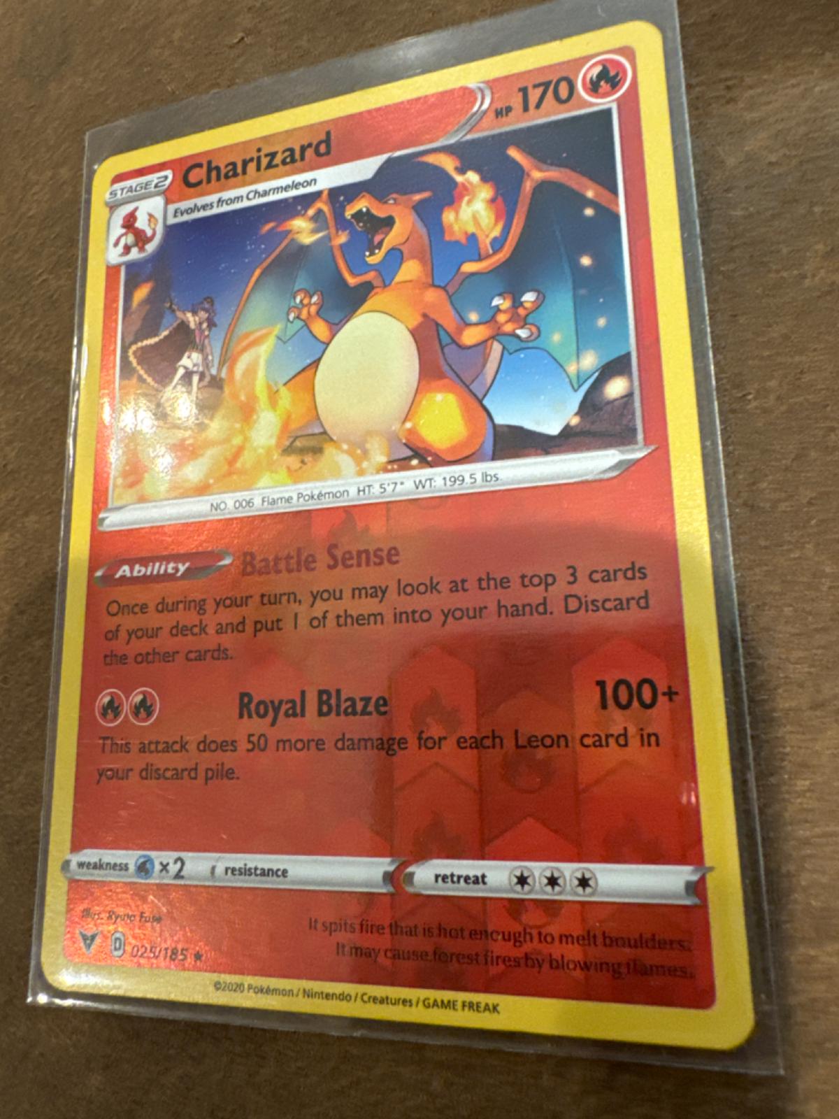 Charizard [Reverse Holo] Ungraded Pokemon Vivid Voltage