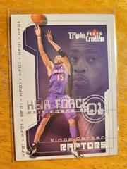 Vince Carter Basketball Cards 2000 Fleer Triple Crown Heir Force 01 Prices