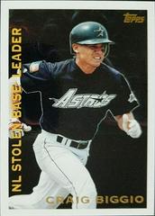 Craig Biggio Baseball Cards 1995 Topps League Leaders Prices