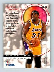 Back Side | Magic Johnson Basketball Cards 1995 Skybox E-XL